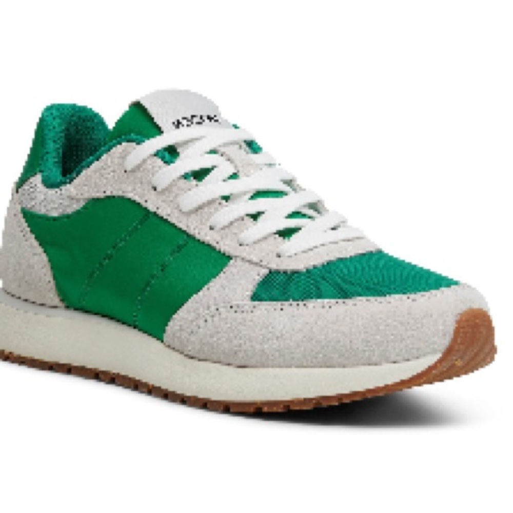 WODEN Rojan Green and White Sneaker